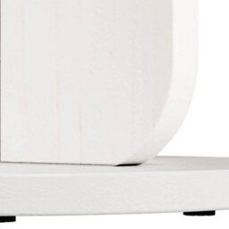 Berkfield Side Table White Solid Pine Wood - thumbnail 9