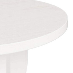 Berkfield Side Table White Solid Pine Wood - thumbnail 8