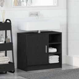Walplus Sink Cabinet Black Oak 63 X 29 X 55 Cm Engineered Wood - thumbnail 4