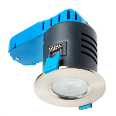 Deta L1701Sc4 Ip65 Led Fire Rated Downlight Dimmable Matt Satin Chrome - 4000K