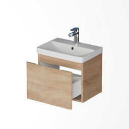Affine Wall Mounted Bathroom Vanity Unit & Basin Sink Storage Furniture Cabinet 500mm - thumbnail 5