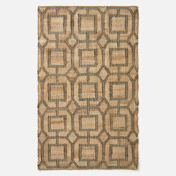 Homescapes Tiran Brown Geometric Handwoven Jute Rug, 120 X 170 Cm - thumbnail 2
