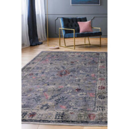 Melrose Astoria Modern Traditional Grey Design Medium Indoor Area Rug 120/170Cm - thumbnail 1