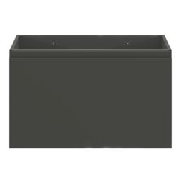 GoodHome Levanna Matt Grey Single Wall-Mounted Bathroom Cabinet (H) 480mm (W) 800mm - thumbnail 6