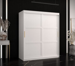 Arte Ramiro I Contemporary 2 Sliding Door Wardrobe 5 Shelves 2 Rails White Matt (H)2000mm (W)1500mm (D)620mm - thumbnail 2