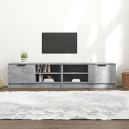 Berkfield Tv Cabinets 2 Pcs Concrete Grey 80X35X36.5 Cm Engineered Wood - thumbnail 1