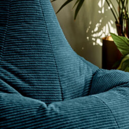 icon Gaming Bean Bag Recliner Jumbo Cord Teal - thumbnail 6