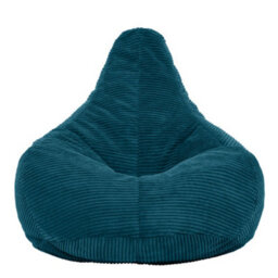 icon Gaming Bean Bag Recliner Jumbo Cord Teal - thumbnail 4