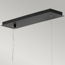 Luminosa Lighting Elstead Zuma 6 Light Pendant, Satin Black, Gold, E27 - thumbnail 2