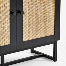 Oakham Premium Portree Tall Bookcase In Black - thumbnail 4