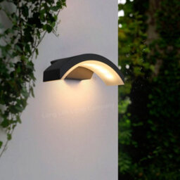 Long Life Lamps Company Modern Curved 7W Led Outdoor Wall Light Warm White Zlc338Ww - thumbnail 7