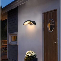 Long Life Lamps Company Modern Curved 7W Led Outdoor Wall Light Warm White Zlc338Ww - thumbnail 9