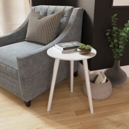 Lassic Vida Designs Round Side Table, White - thumbnail 1