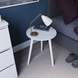Lassic Vida Designs Round Side Table, White - thumbnail 6