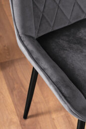 Furniturebox Uk Leonardo 4 Table And 4 Grey Pesaro Black Leg Chairs - thumbnail 9