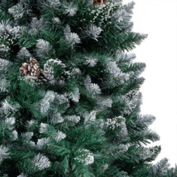 Berkfield Artificial Christmas Tree With Leds&ball Set&pinecones 210 Cm - thumbnail 3
