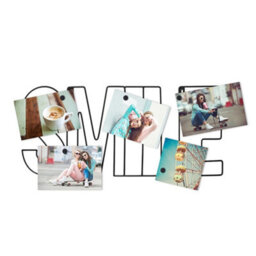 Balvi Smile Metal Black Magnetic Photo Holder Holds 5 Pictures - thumbnail 2