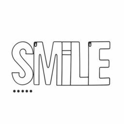 Balvi Smile Metal Black Magnetic Photo Holder Holds 5 Pictures - thumbnail 1