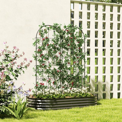 Outsunny Set Of 2 Metal Garden Trellis, Outdoor Trellis Panels, 150 X 50 Cm - image 1