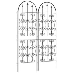 Outsunny Set Of 2 Metal Garden Trellis, Outdoor Trellis Panels, 150 X 50 Cm - thumbnail 2