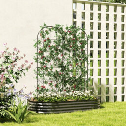 Outsunny Set Of 2 Metal Garden Trellis, Outdoor Trellis Panels, 150 X 50 Cm - thumbnail 1