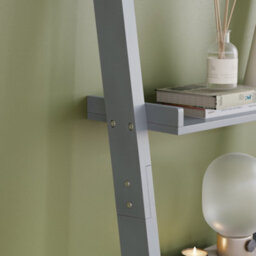 Lassic Vida Designs York Grey 4 Tier Ladder Bookcase Freestanding Open Shelf (H)1540mm (W)560mm (D)290mm - thumbnail 5