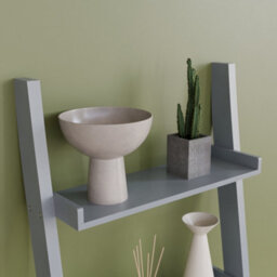 Lassic Vida Designs York Grey 4 Tier Ladder Bookcase Freestanding Open Shelf (H)1540mm (W)560mm (D)290mm - thumbnail 4