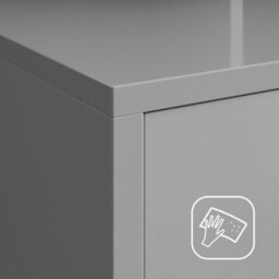 Mcc Direct Dressing Table With Adjustable Led Mirror Make Up Desk And Storage Grey Truro - thumbnail 7