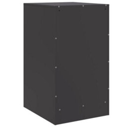 Berkfield Bedside Cabinets 2Pcs Black 34.5X39X62 Cm Steel - thumbnail 9