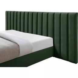 Stratus Interiors Raphael Luxury Extra Wide Headboard Bed Frame - Green - No Storage - Contemporary Upholstered Bedroom Furniture - Single - thumbnail 2