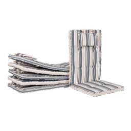 Beliani Set Of 8 Back/seat Cushions Maui 40 X 54 Cm Multicolour - thumbnail 4