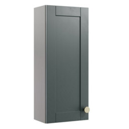 Ashford Matt Kombu Green Bathroom Single Wall Cabinet (H)72Cm (W)29.5Cm - thumbnail 1