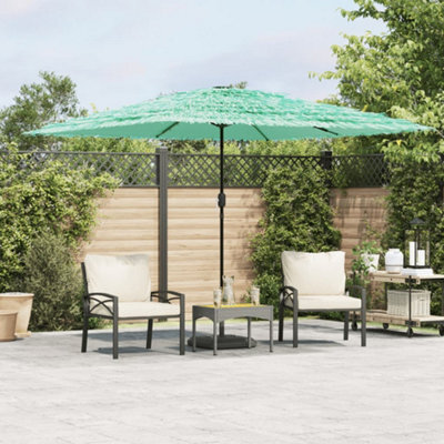 Berkfield Garden Parasol With Steel Pole Green 290X290X238 Cm - image 1