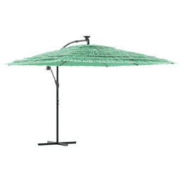 Berkfield Garden Parasol With Steel Pole Green 290X290X238 Cm - thumbnail 2