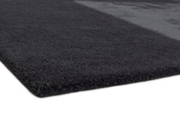 Charcoal Viscose , Wool Easy To Clean Geometric Handmade , Luxurious , Modern , Wool Rug For Living Room, Bedroom - 200Cm X 290Cm - thumbnail 4