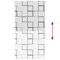 Berkfield Shower Roller Blind 130X240 Cm Fabric Width 126 Cm - thumbnail 5