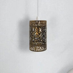 Easy Fit Rustic Red Drum Lampshade Retro Modern Metal Light Shade - thumbnail 9