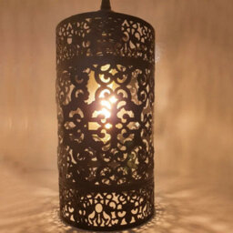 Easy Fit Rustic Red Drum Lampshade Retro Modern Metal Light Shade - thumbnail 5
