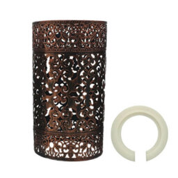 Easy Fit Rustic Red Drum Lampshade Retro Modern Metal Light Shade - thumbnail 4