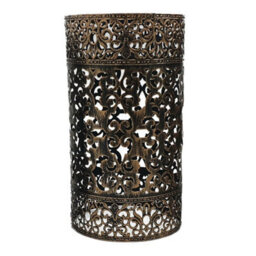Easy Fit Rustic Red Drum Lampshade Retro Modern Metal Light Shade