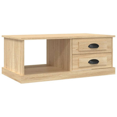 Berkfield Durable Coffee Table Sonoma Oak 90X50X35 Cm Engineered Wood - image 1