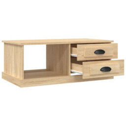 Berkfield Durable Coffee Table Sonoma Oak 90X50X35 Cm Engineered Wood - thumbnail 7