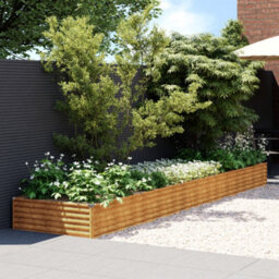 Berkfield Garden Raised Bed 482X100X36 Cm Corten Steel - thumbnail 1