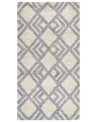 Wyld And Coco Aurora Home Beige Cotton Area Rug 80 X 150 Cm Hand-Tufted - image 1