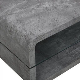 Furniture in Fashion Xono Wooden Coffee Table With Shelf In Concrete Effect - thumbnail 6
