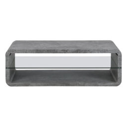 Furniture in Fashion Xono Wooden Coffee Table With Shelf In Concrete Effect - thumbnail 4