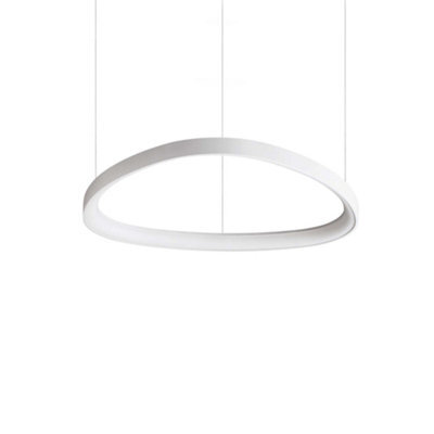 Ideal Lux Gemini 61Cm Dali Integrated Led Pendant Ceiling Light White 6600Lm 3000K