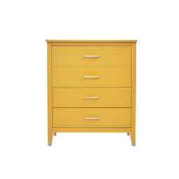 Palazzi 4 Drawer Chest Of Drawers Mustard - thumbnail 3