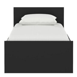 Furniture To Go Naia Single Bed 3Ft (90 X 190) In Black Matt (W) 96 X  (H) 80 X (D) 196.6Cm - thumbnail 3
