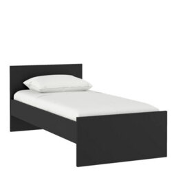 Furniture To Go Naia Single Bed 3Ft (90 X 190) In Black Matt (W) 96 X  (H) 80 X (D) 196.6Cm - thumbnail 2